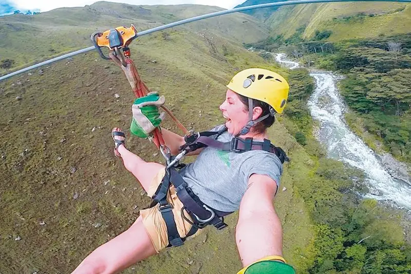 zipline cusco inca jungle trek