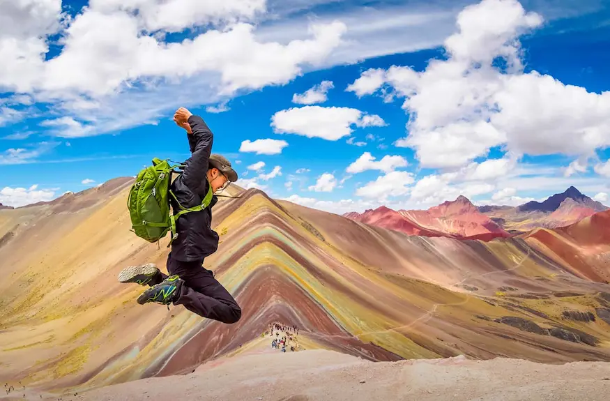 rainbow mountain in april