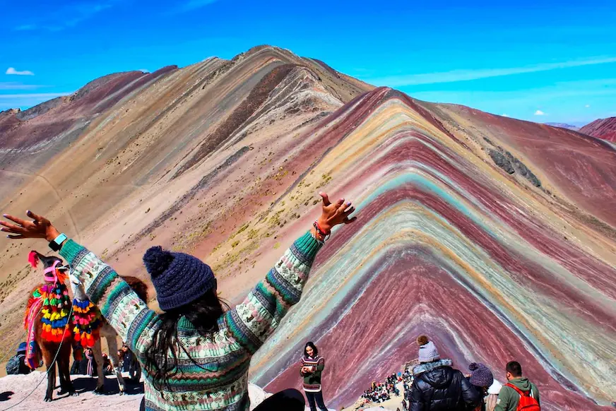 rainbow mountain in july