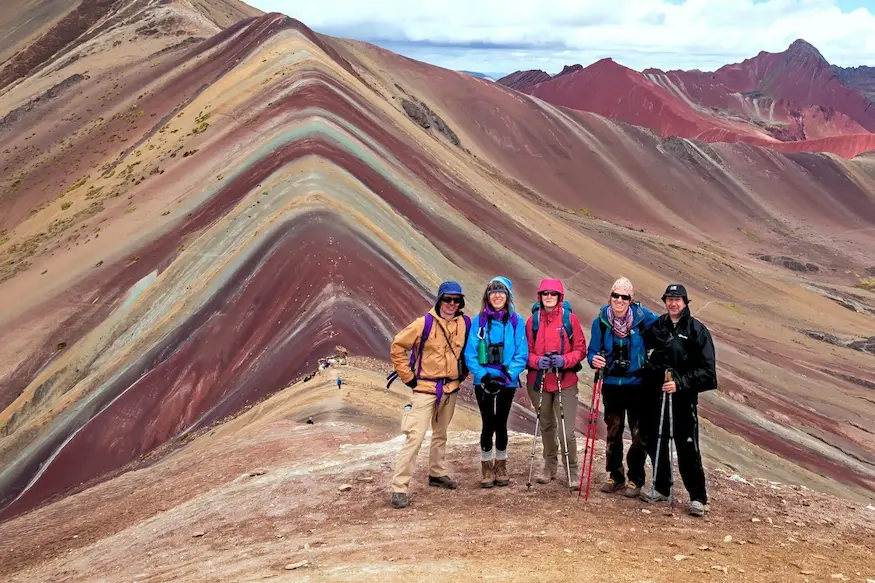 rainbow mountain in march