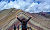 rainbow mountain in september