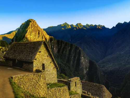 Machu Picchu ao entardecer